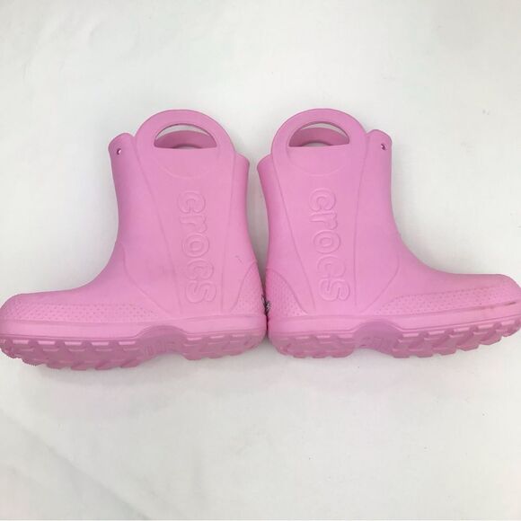 CROC Handle It Pink Lightweight Waterproof Shorty Boots - Picture 5 of 16